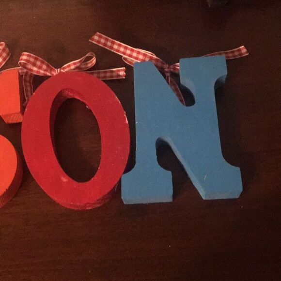 Colorful Wooden Name Letters - Picture 6 of 8